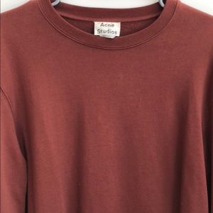 Acne Studios - Men’s L Maroon Crewneck Sweater